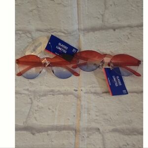 Red and Blue Tinted Sunglasses
